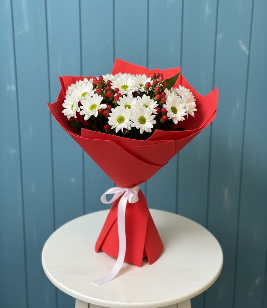 Букет цветов из: Хризантемы в Балахоновском