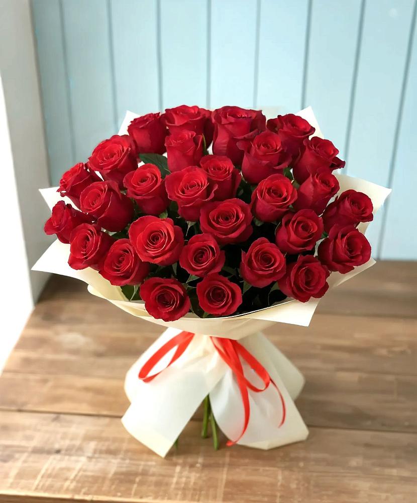 Букет 29 Красных роз в Балахоновском