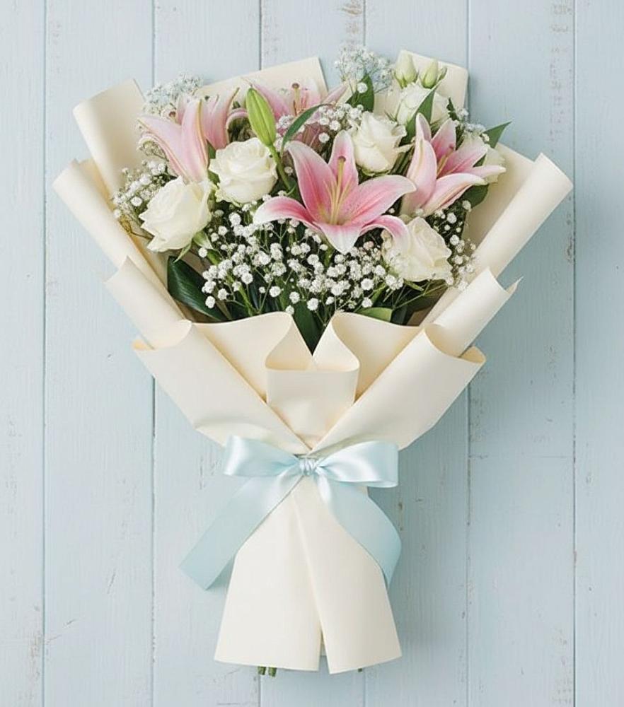 Букет цветов из: Лилии в Балахоновском