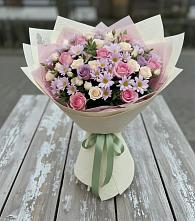 Букет цветов из:  Розы и Хризантемы в Балахоновском