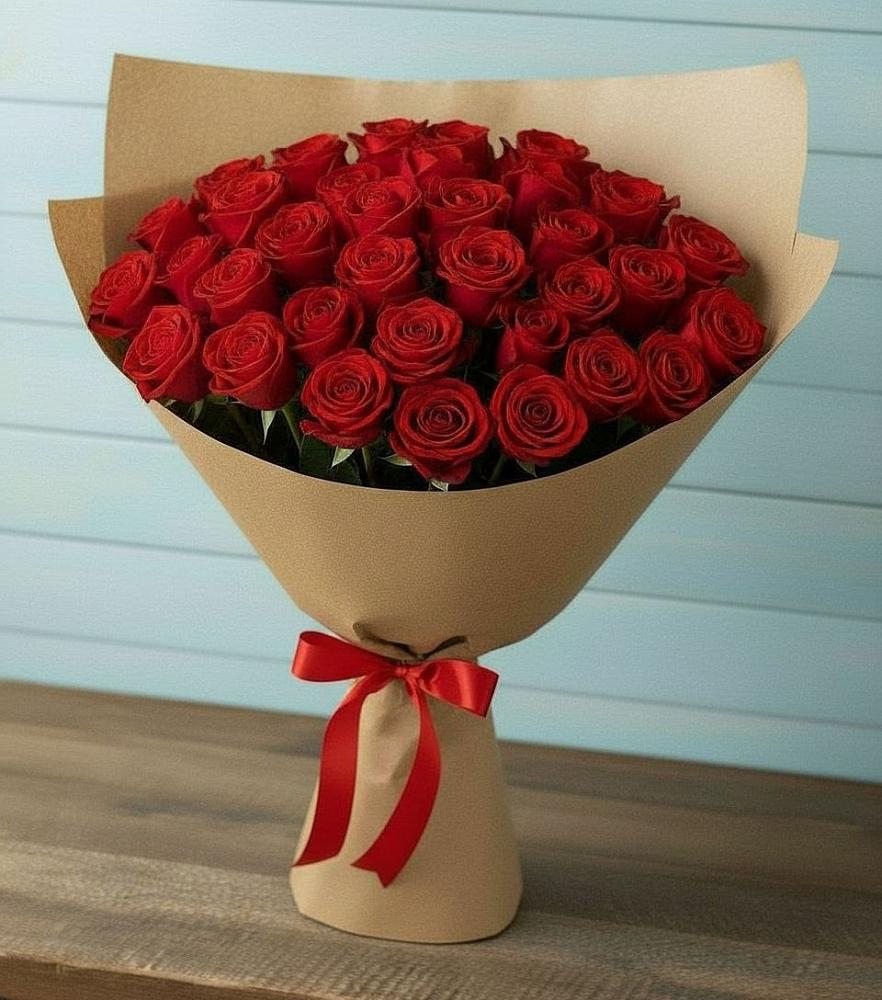 Букет Красные розы Милано в Балахоновском