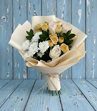 Букет цветов из:  Розы и Хризантемы в Балахоновском