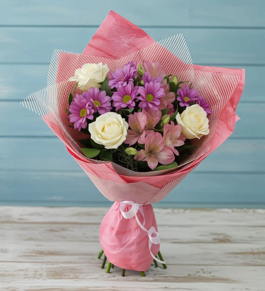 Букет цветов из: Герберы в Балахоновском