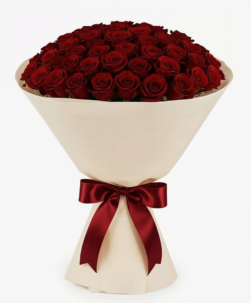 Букет 101 Бордовая роза Блэк Бакарра в Балахоновском