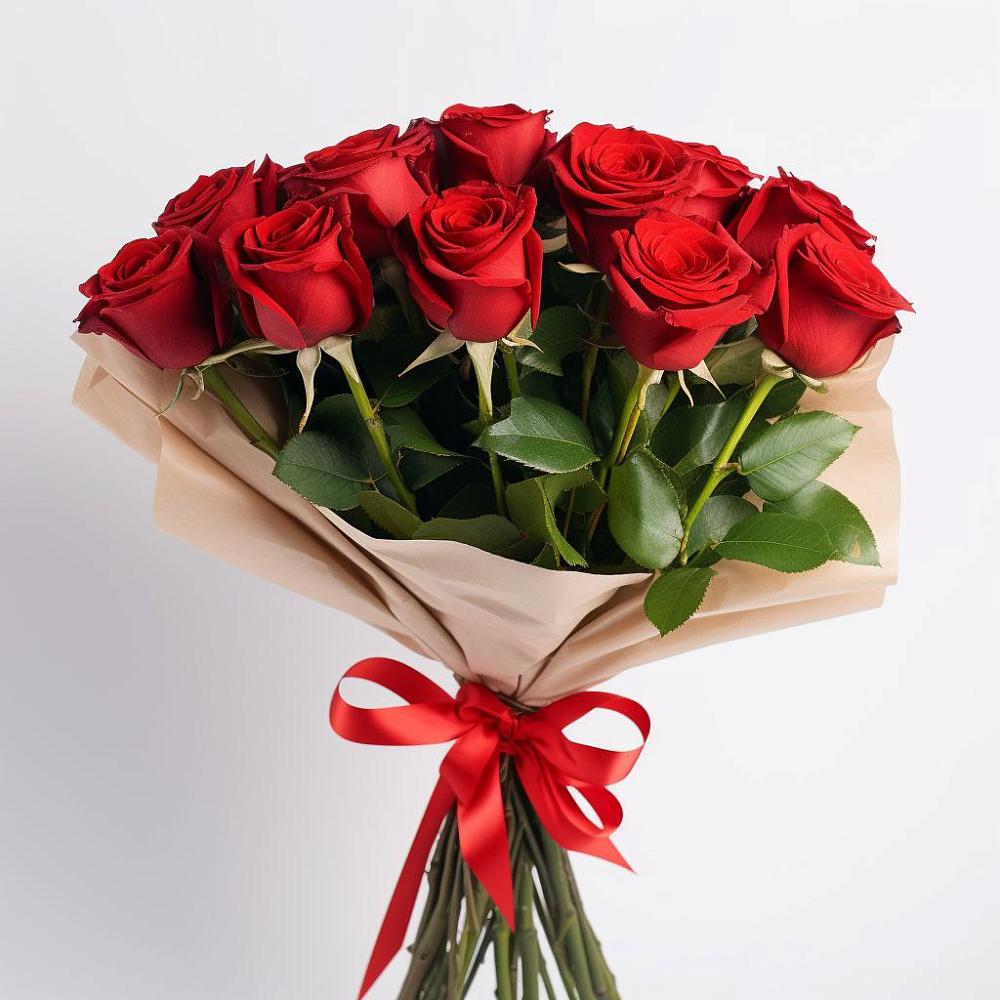 Букет 11 Красных роз Эдлесс Лав в Балахоновском
