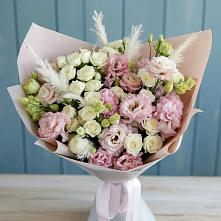 Букет цветов из:  Альстромерии и Розы в Балахоновском