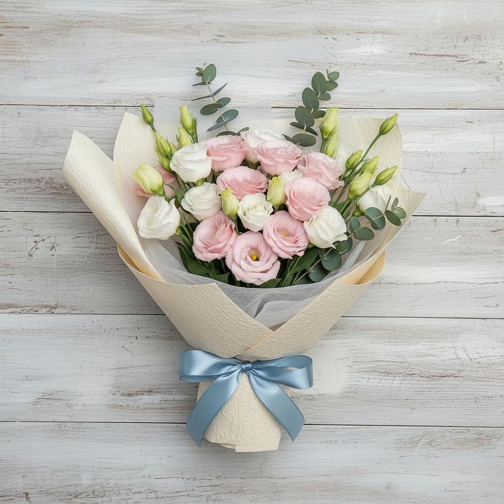 Букет цветов из: Лизиантусы в Балахоновском